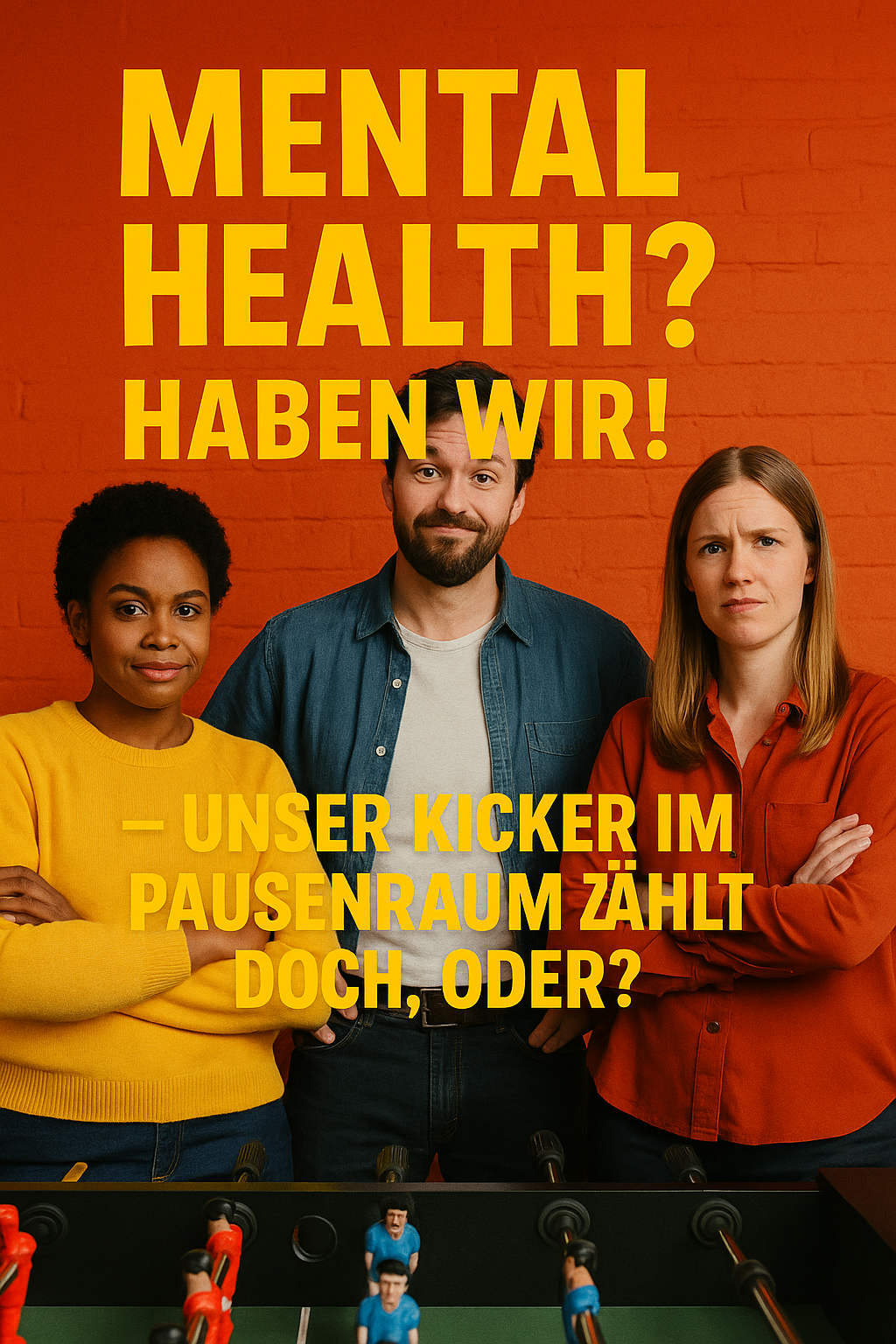 „Mental Health? Haben wir! – Unser Kicker im Pausenraum zählt doch, oder?“