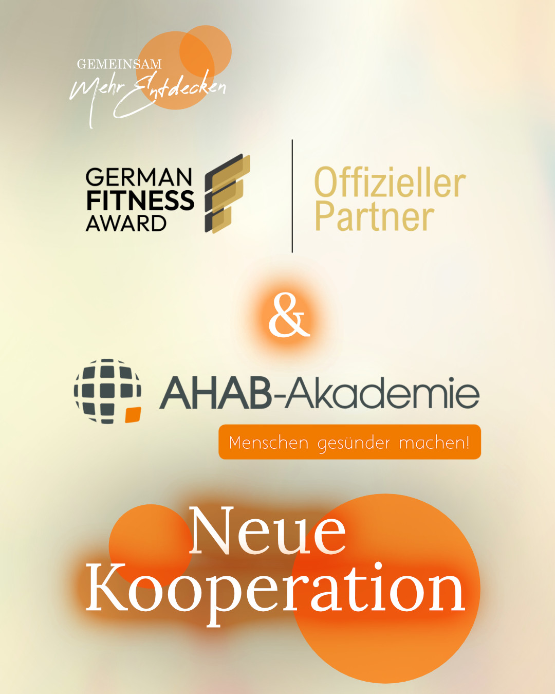 Die AHAB-Akademie schließt eine Kooperation mit dem German Fitness Award