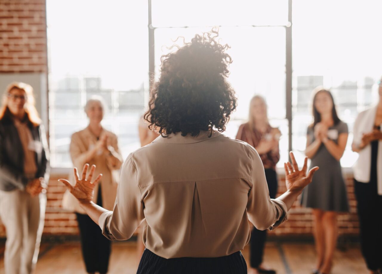 People in a support group