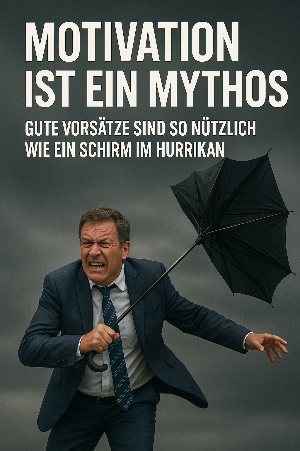 „Motivation ist ein Mythos – warum gute Vorsätze genauso nützlich sind wie ein Regenschirm im Orkan“