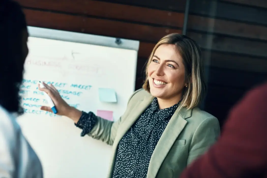 Coach Mit Flipchart