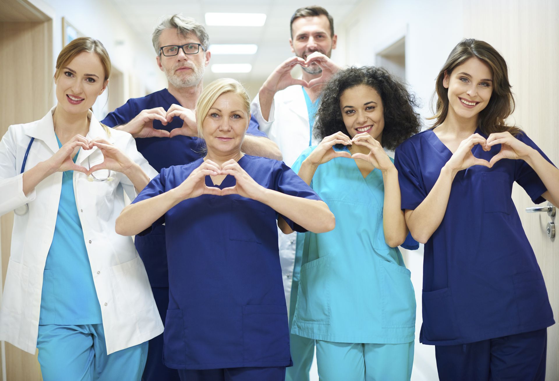 Group Doctors With Heart Symbol 1
