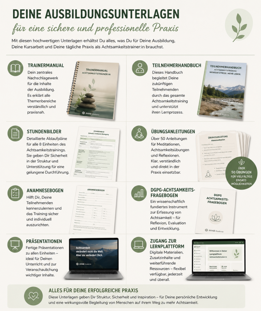 Infografik Teilnehmermaterialien