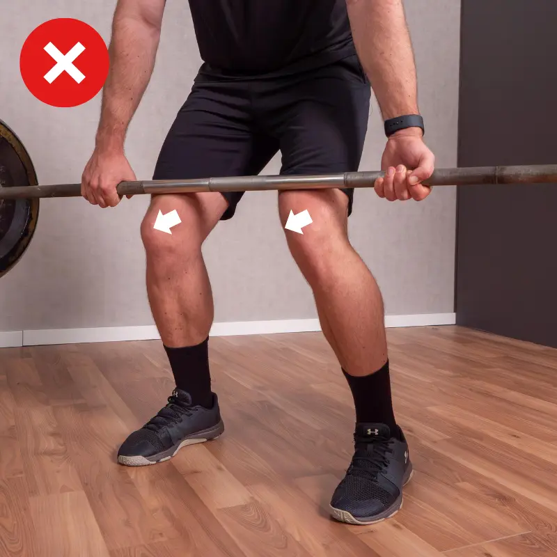 Langhantel Training Die Knie Kollabieren Unkontrolliert Nach Innen