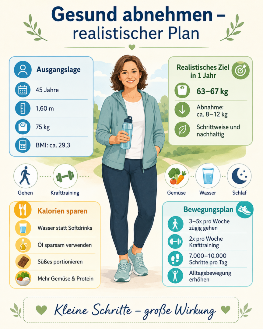 Realistischer Abnehmplan 45 Jaehrige 