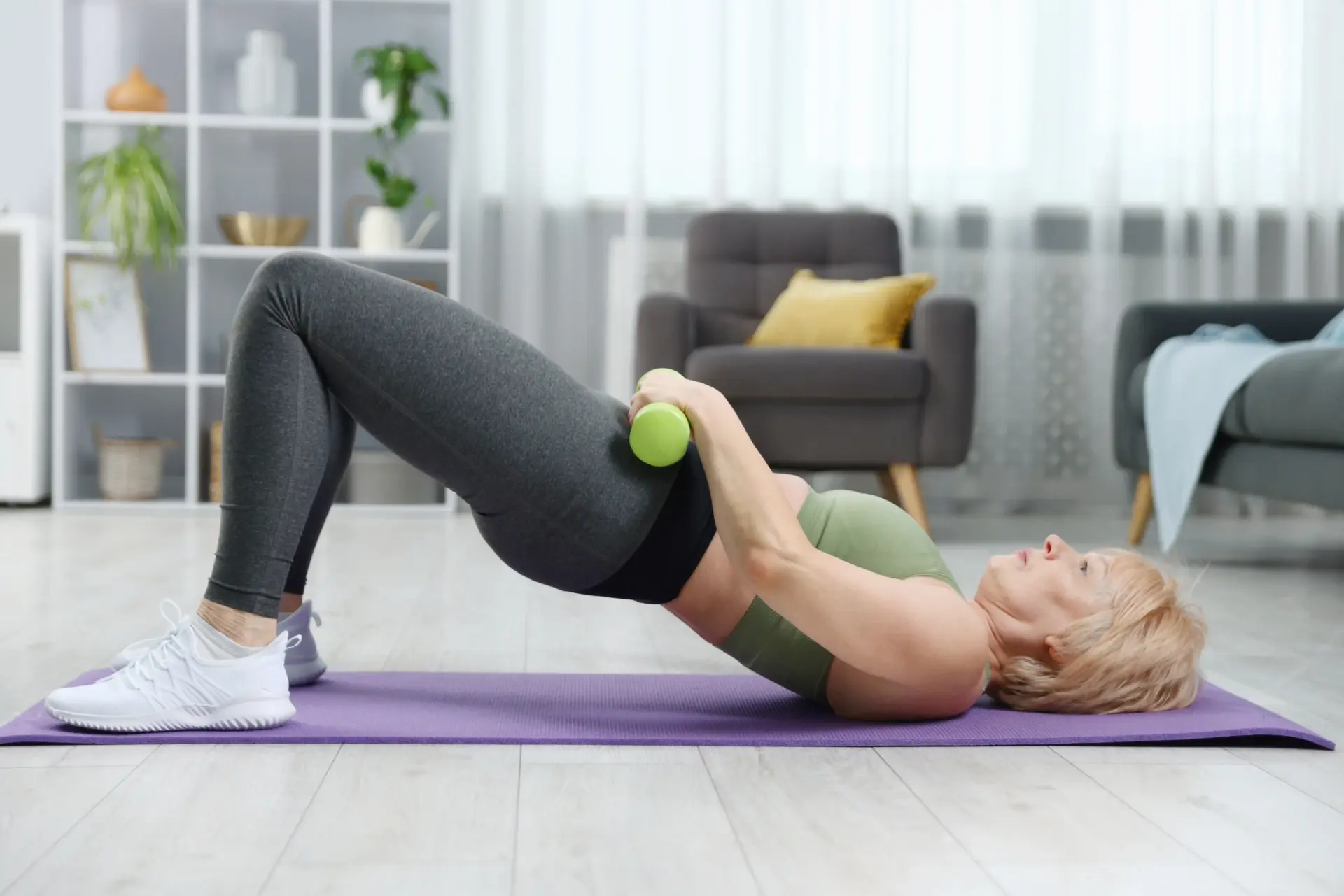 Senior Woman Performing Glute Bridge Exercise With 2026 05 13 19 00 18 Utc